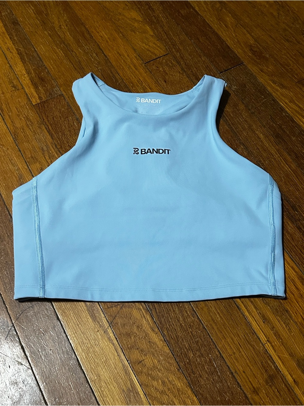 Bandit Running Women’s Stamina Race Crop, Light Blue, Large